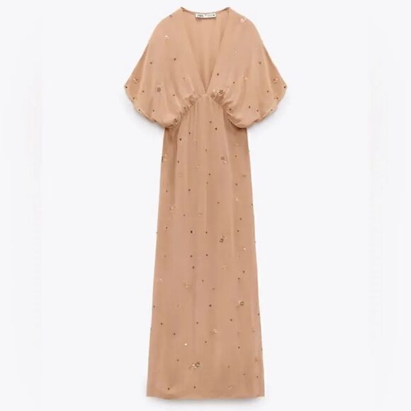 ZARA BEADED SEQUIN EMBROIDERED DRESS - LIMITED EDITION - Picture 4 of 7